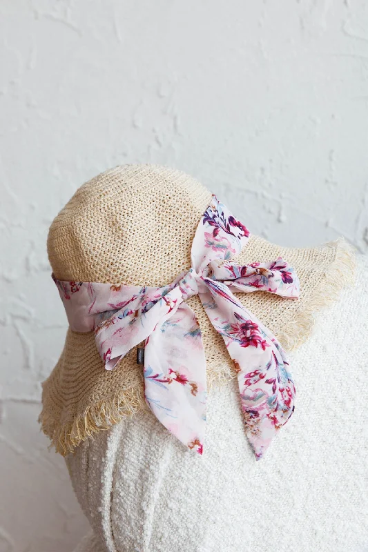 Maddie Twilly Scarf Floral Blush Trendy Women's Oversized