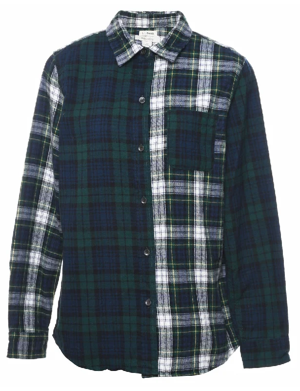 L.L. Bean Checked Shirt - M Youthful Women's Pop