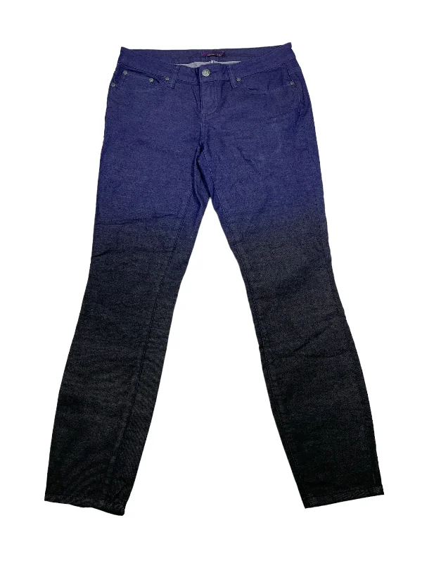 Low Rise Ombre Jeans Artistic Women's Hand - painted