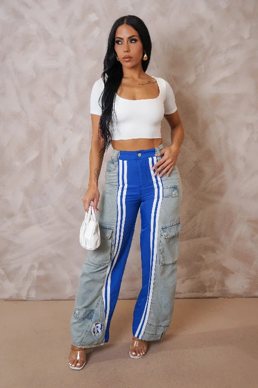 Don't Call Me Jeans - Blue Denim Artistic Women's Avant - 