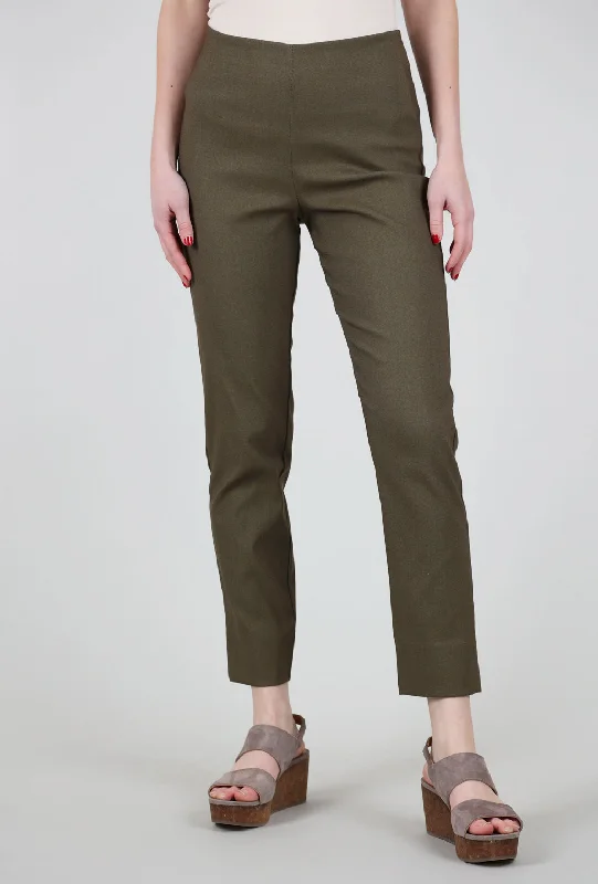 Milo Pant, Drab Polished Women's Silk