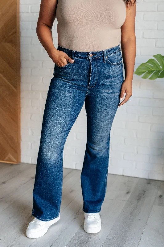 Judy Blue High Waist Tummy Control Bootcut Jeans (Short Inseam 30") Hip Women's Retro