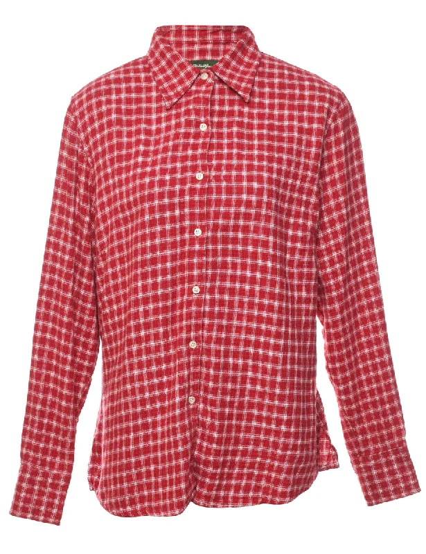 Eddie Bauer Checked Shirt - M Casual Women's Japanese 