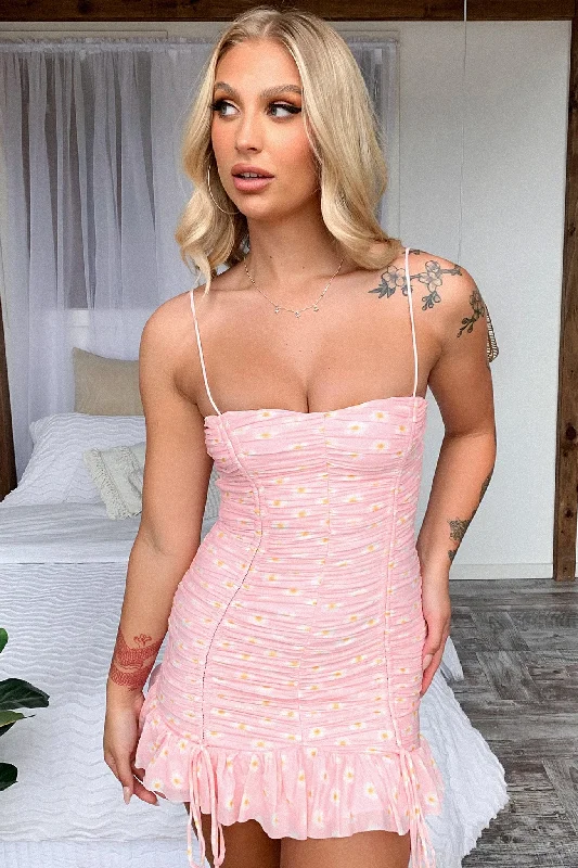 Cassidy Dress - Pink Floral Gym