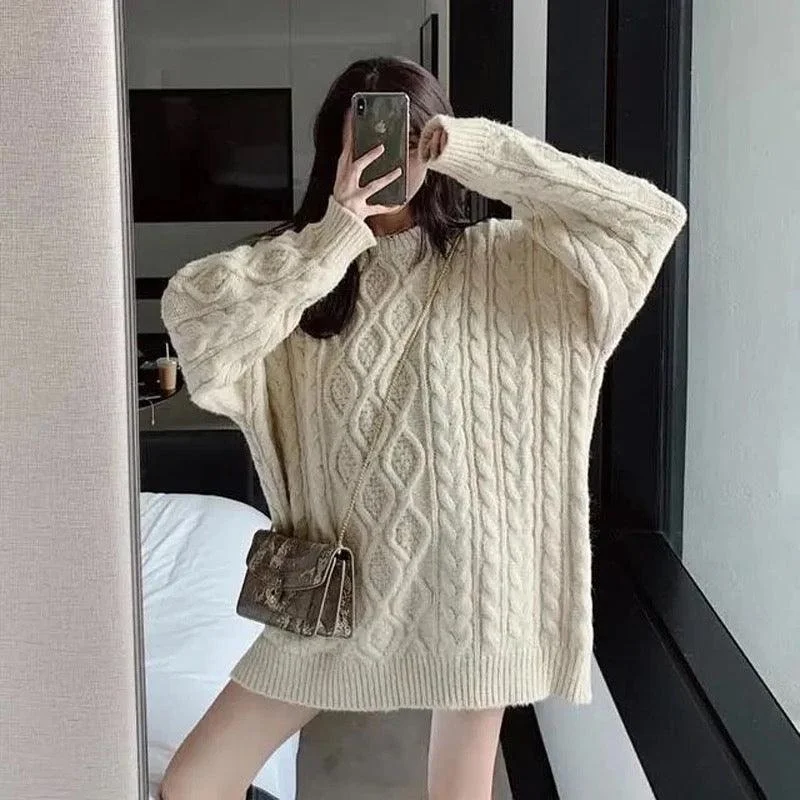 Zola Knitted Woolen Dress Classic Women's Pin - striped