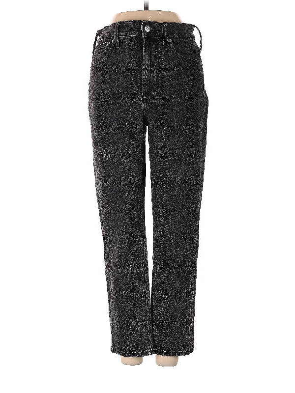 High-Rise Straight-leg Jeans in Dark Wash Australian Beach