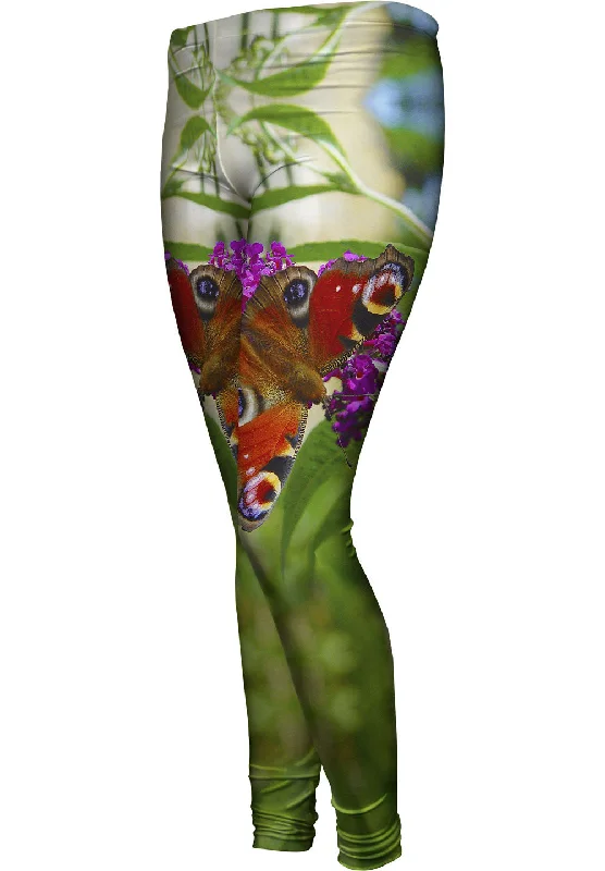 Elegant Pink Flower Butterfly Artistic Women's Hand - painted