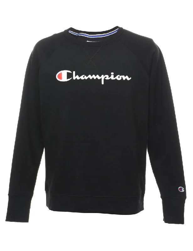 Champion Printed Sweatshirt - L Laid - back Women's Style