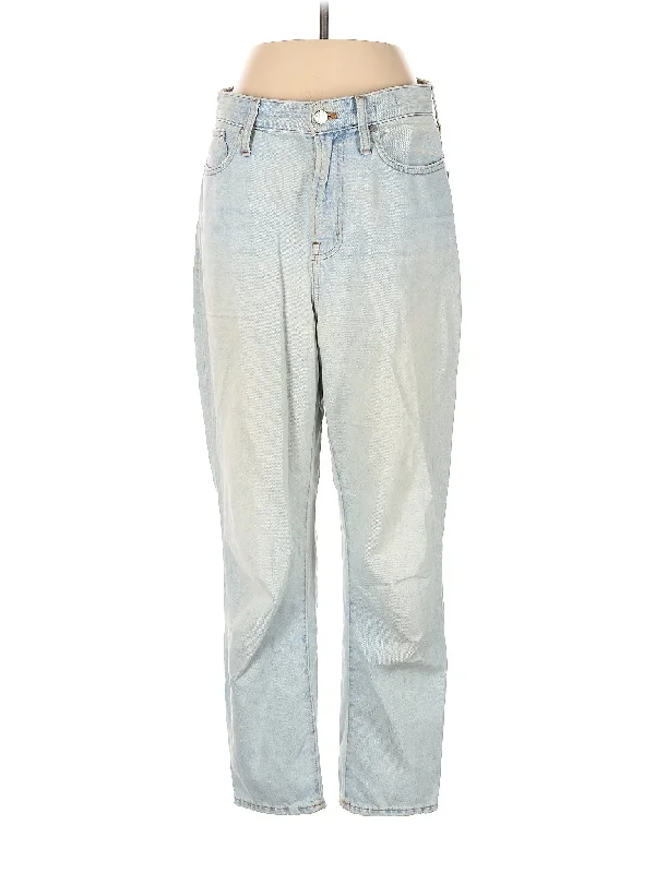 High-Rise Boyjeans Jeans in Light Wash Elegant Women's Formal 