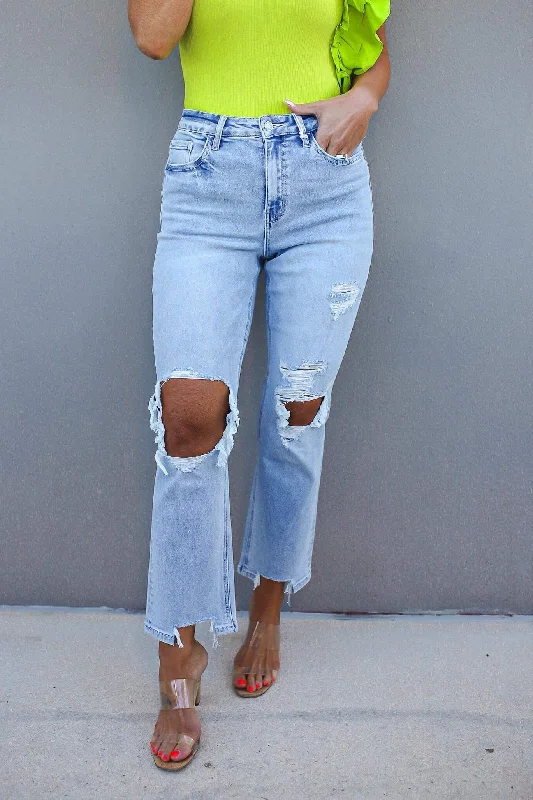 Lyric 90s High Rise Distressed Jeans Plus/Reg Confident Women's High - fashion