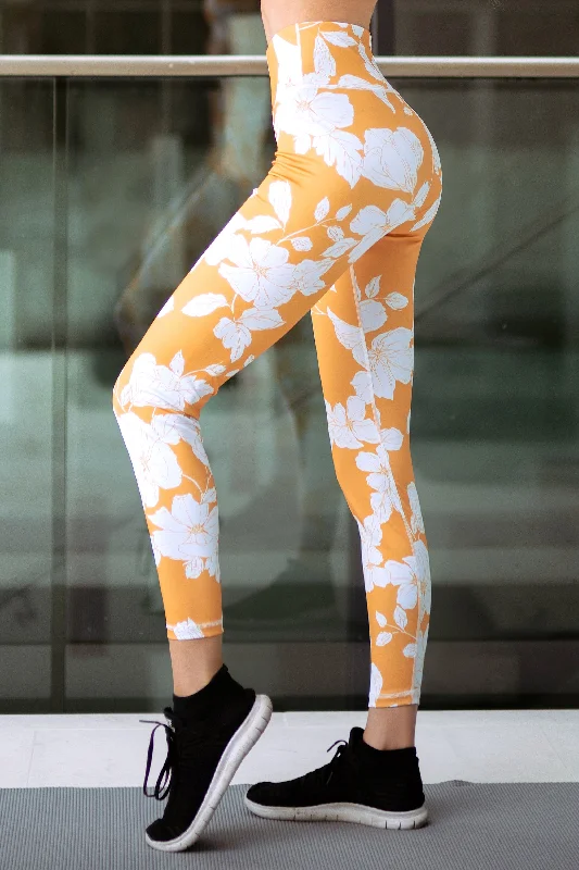 Floral Bloom Active Leggings Refined Women's Classic 