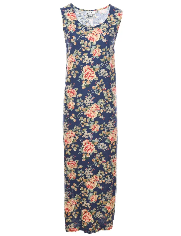 Floral Print Dress - M Sophisticated Women's 