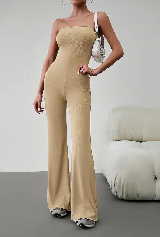 Strapless Lace-Up Jumpsuit Modern Women's 
