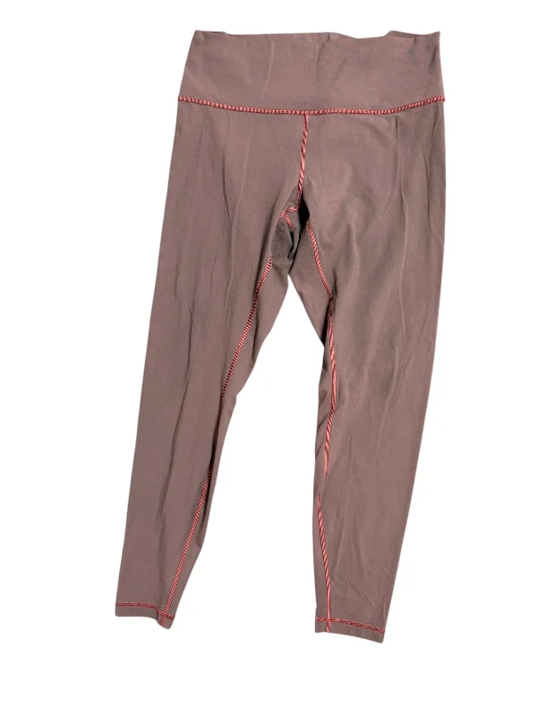 Athletic Leggings By Lululemon In Brown, Size: 12 Monochromatic Office Style