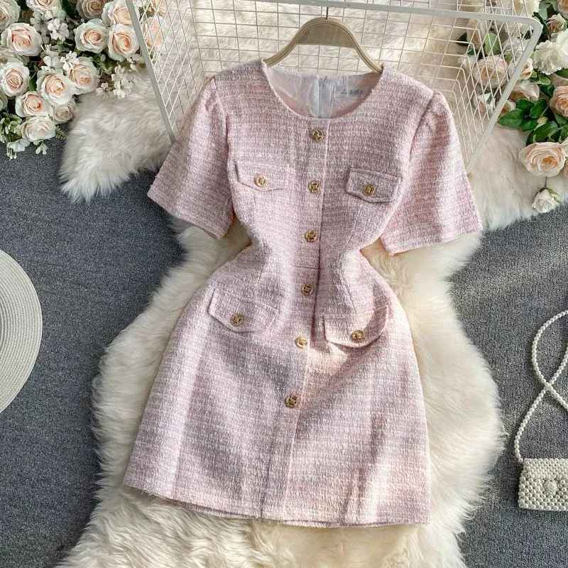 Fedora Tweed Dress Refined Women's 