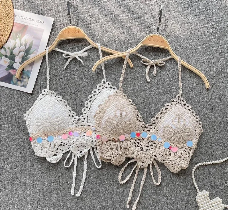 Anna Beach Crop Preppy Women's College