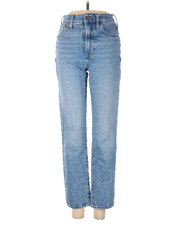 Mid-Rise Straight-leg Jeans in Light Wash French