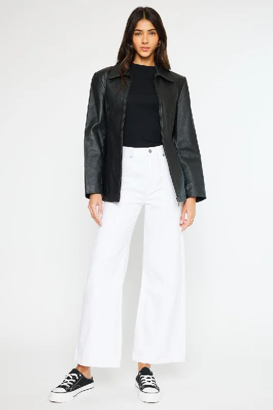 The Charlotte 90's Wide Leg Jean Cozy Women's Sherpa - lined