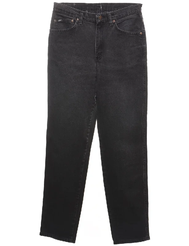 Tapered Black Lee Jeans - W29 L32 Refined Women's Hand - crafted
