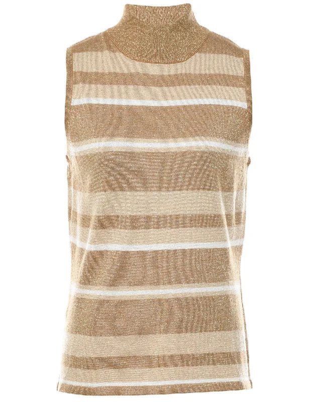 High Neck Jumper - M Artistic Women's Hand - painted