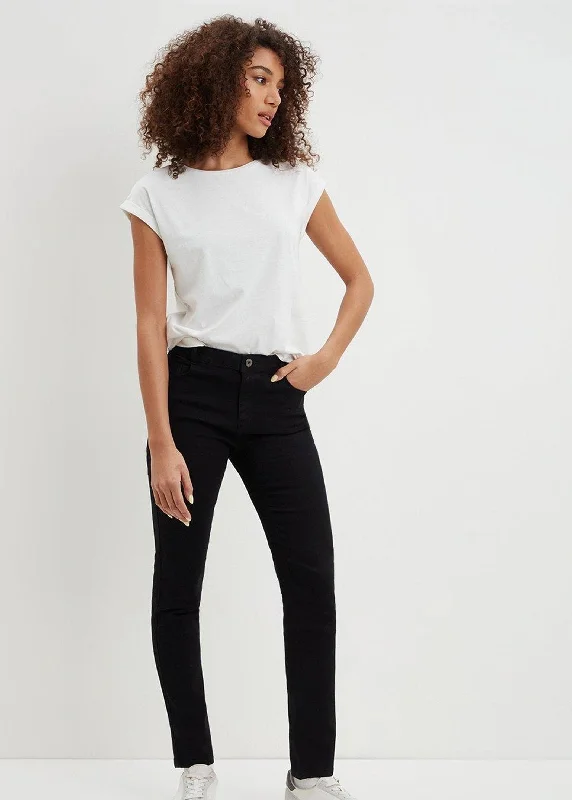 Women's Plain Jeans,Black Sporty Women's Tennis