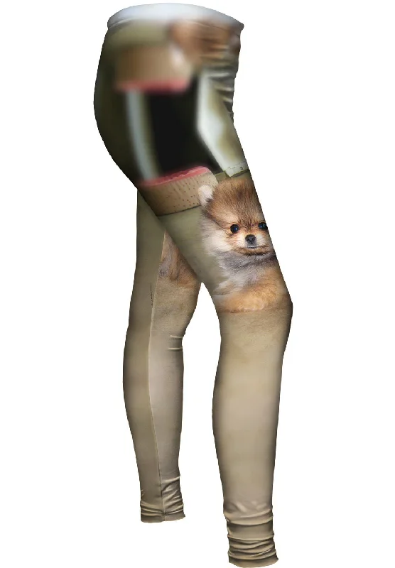 Furry Toy Pomeranian Sleek Women's Metallic