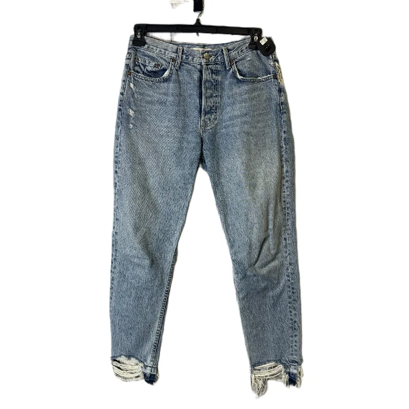 Jeans Skinny By Grlfrnd In Blue Denim, Size: 6 Laid - back Women's Style