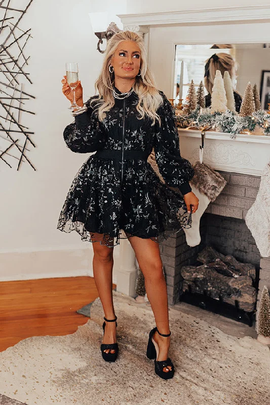 Paris Dreaming Sequin Mini Dress Classic Women's Tweed