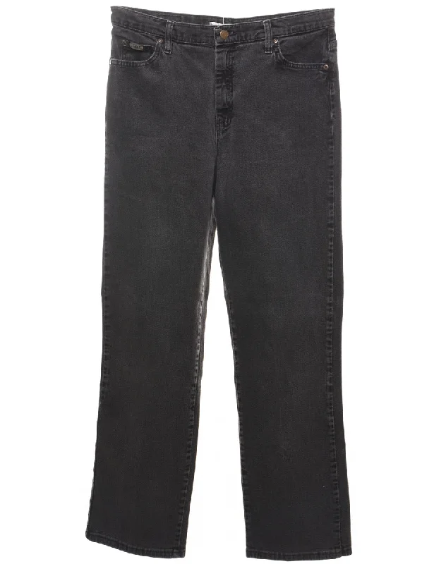 Black Straight-Leg Lee Jeans - W33 L32 Dynamic Women's High - energy