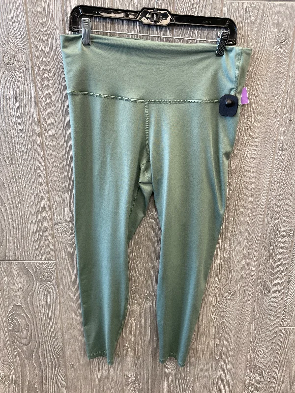 Athletic Leggings Capris By All In Motion In Green, Size: L Sharp Women's Italian