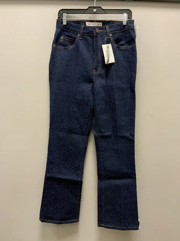 Jeans Boot Cut By Asos In Blue Denim, Size: 6 Sleek Women's Metallic