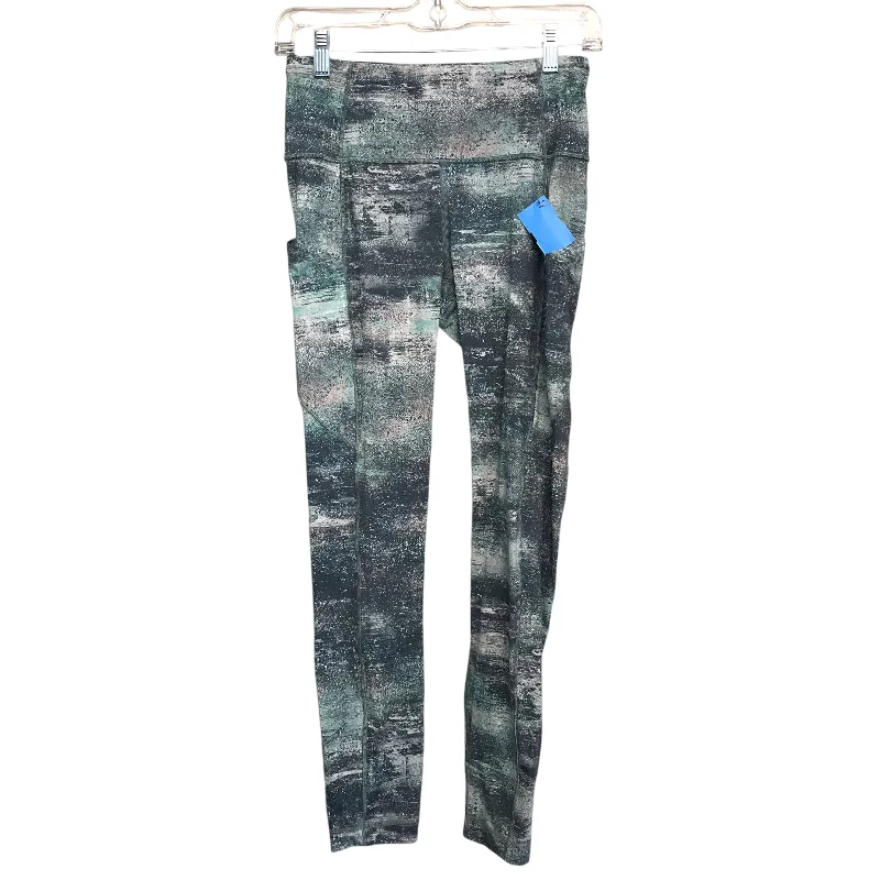 Athletic Leggings By Lululemon In Green, Size:6 Street