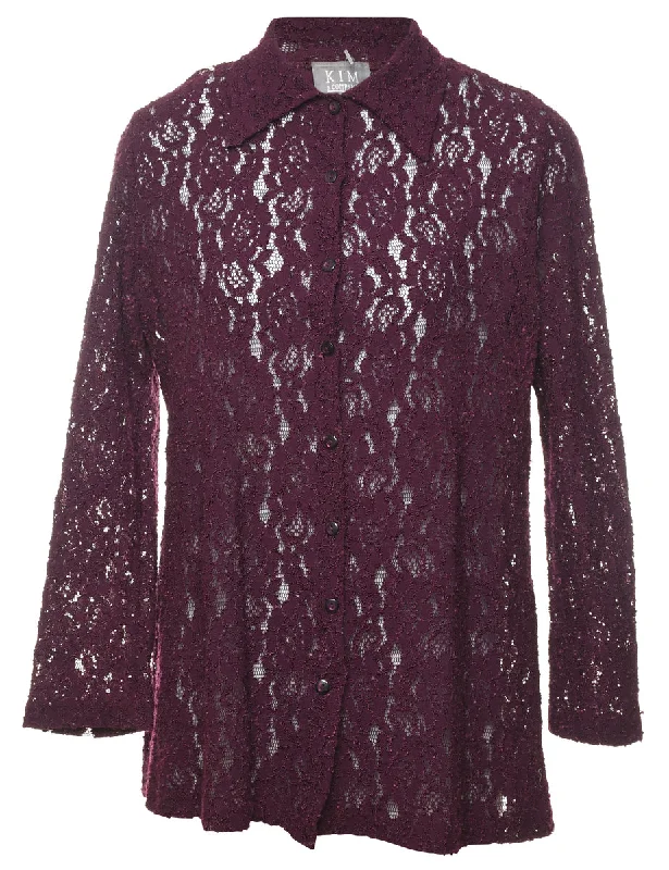 Floral Lace Shirt - M Modern Women's Tech