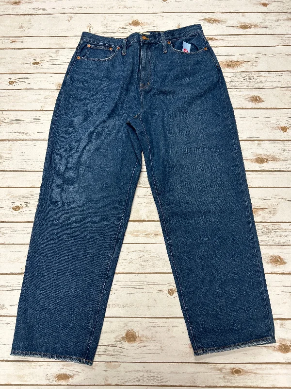 Jeans Straight By Madewell In Blue Denim, Size: 16 Earthy Women's Hemp - based