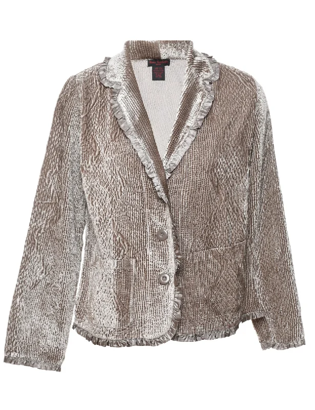 Light Brown Cardigan - M Elegant Women's 