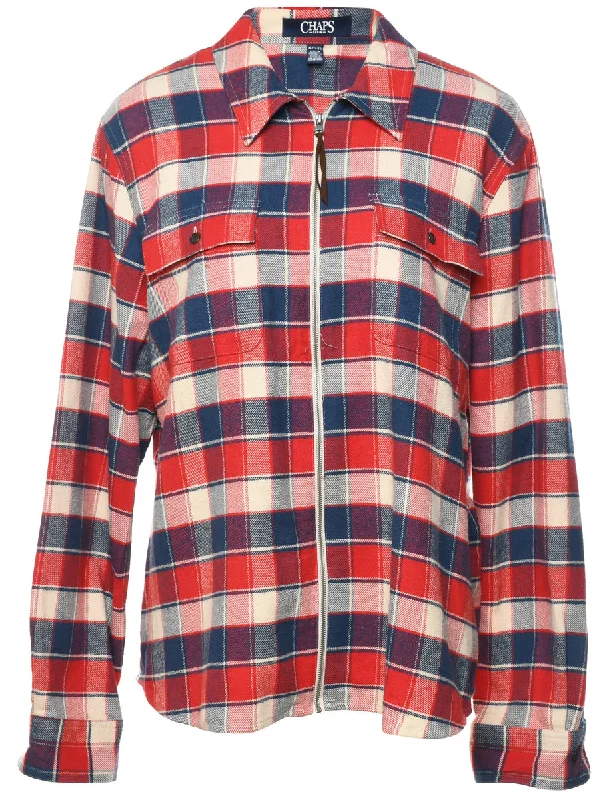 Chaps Checked Shirt - XL Sharp Women's Italian