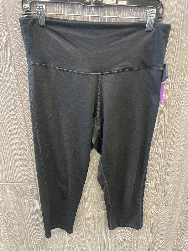 Athletic Leggings Capris By Champion In Black, Size: L Dynamic Women's High - energy