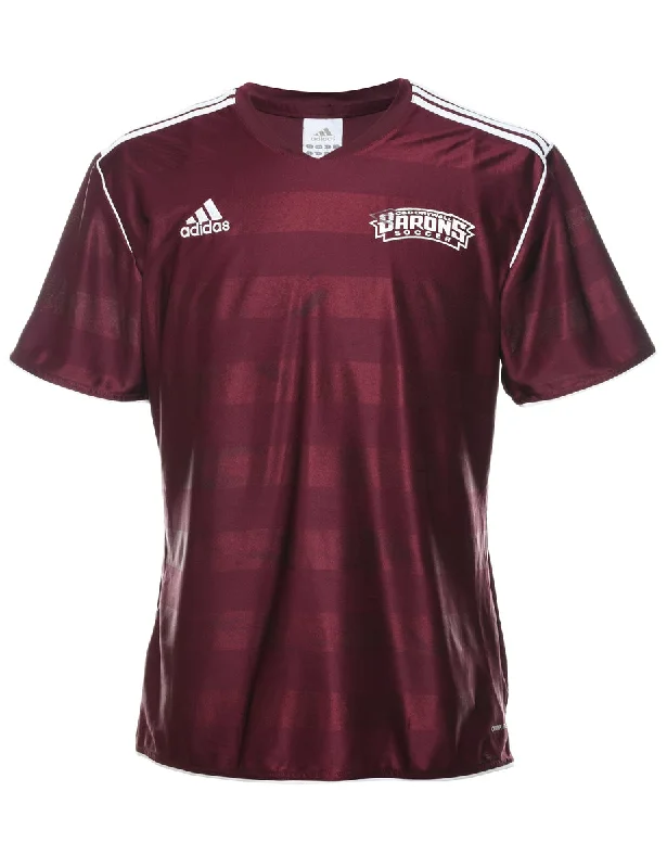 Adidas Barons Soccer Sports T-shirt - L Geometric