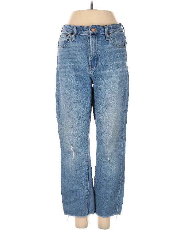 Mid-Rise Boyjeans Jeans in Light Wash Tough Women's Military - inspired