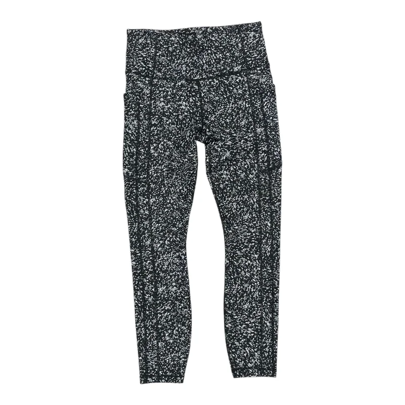 Athletic Leggings By Athleta In Black & White, Size:S Luxurious Women's High -  end