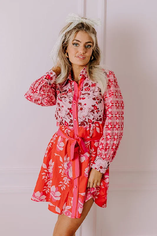 Sweetly Surprised Floral Mini Dress Trendy Women's 
