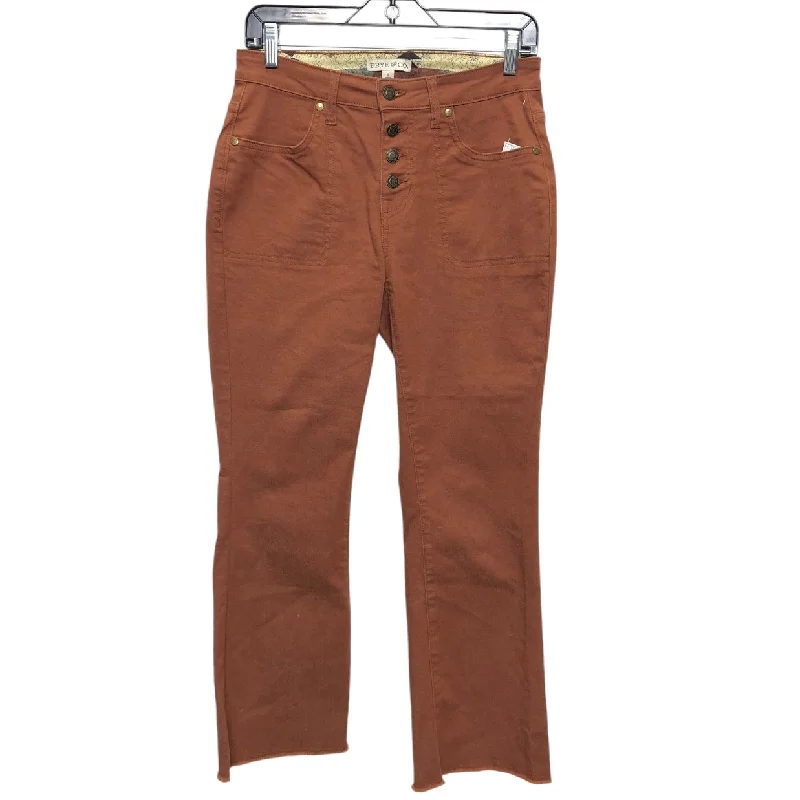 Jeans Flared By Frye And Co In Brown, Size: 6 Casual Women's Loose - fitting
