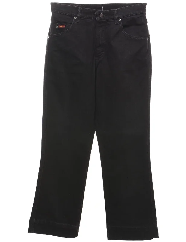 Black Lee Jeans - W28 L28 Traditional Women's Wool