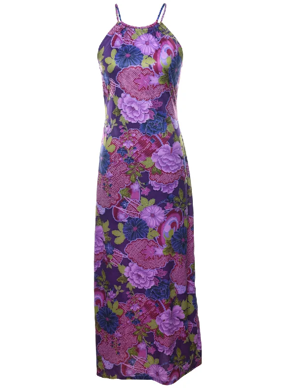 Floral Print Dress - S Disco