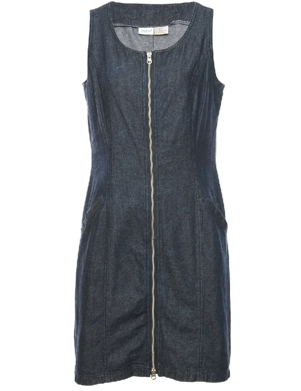 Dark Wash Denim Dress - M Sporty Women's Athleisure 