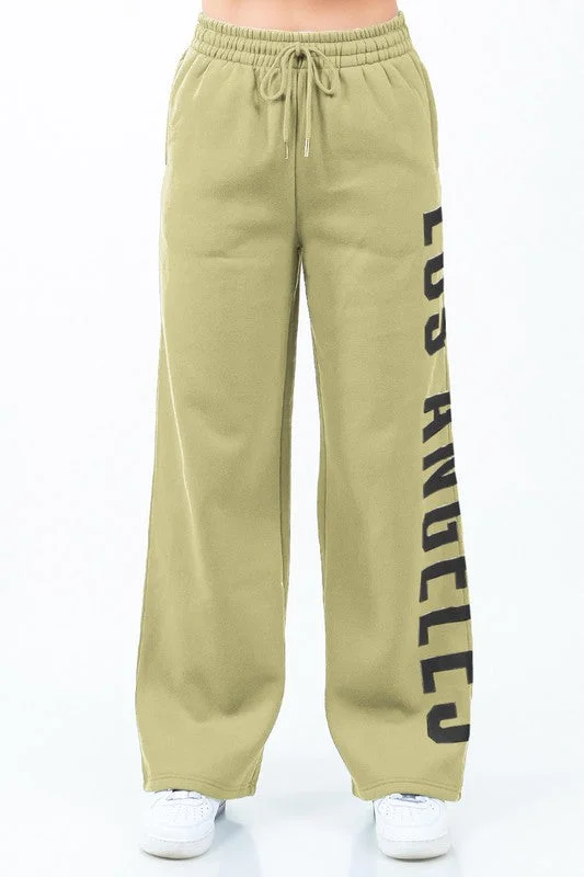 Los Angeles Loose Fit Sweatpants Sophisticated Women's 