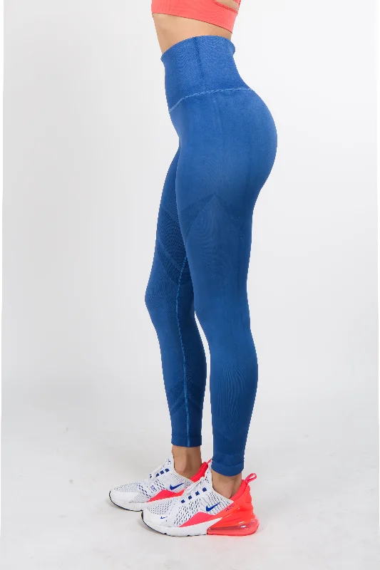 Shadow Stripe Active Leggings Cozy Women's Sherpa - lined