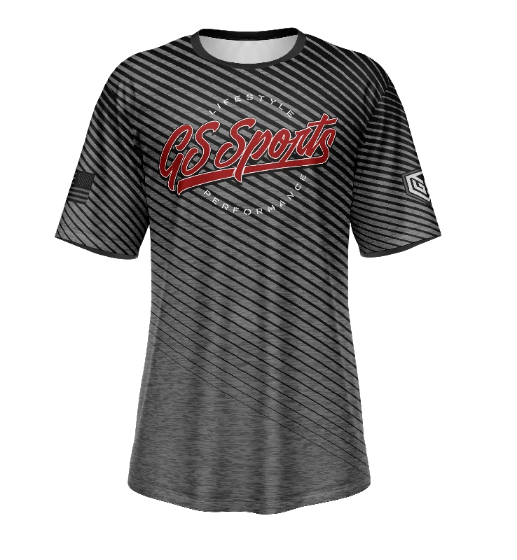 Charcoal / Red