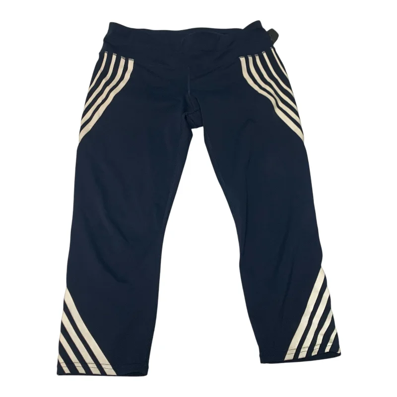 Athletic Leggings By Athleta In Navy, Size: M French