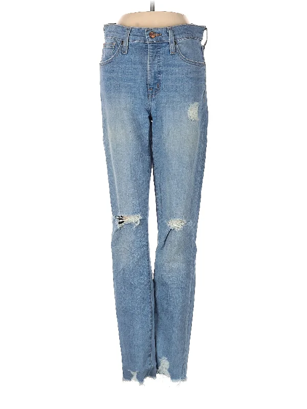 High-Rise Bootleg Jeans Classic Women's Pin - striped